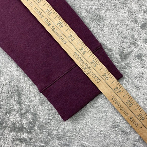 NWT Gap GapFit Sweatshirt Womens XS Burgundy Double Knit Crop Hoodie Activewear - Picture 13 of 15